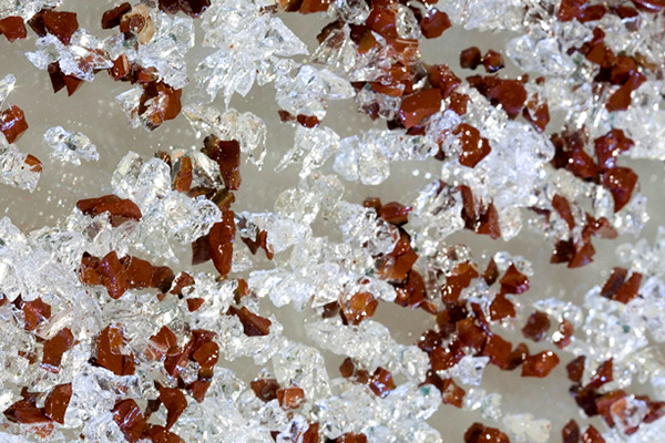 Glaszone Glass Crystals brown-white