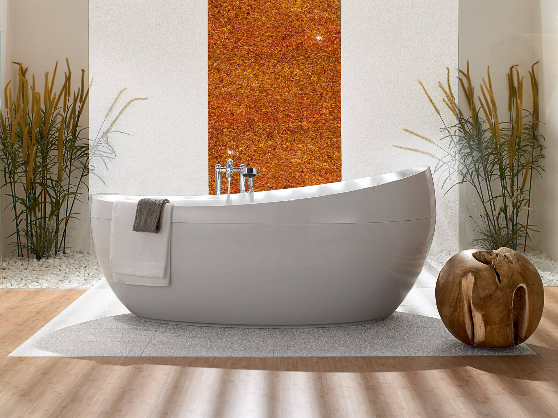 Glaszone Crystal Wall Panel for the bath room